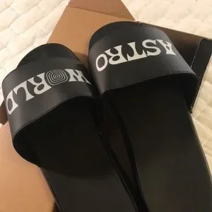Travis Scott Astroworld Slides Mens Size 12. NEW in box! Black/White Travis Scott | Shoes | Travis Scott Astroworld Slides Mens  main image 3
